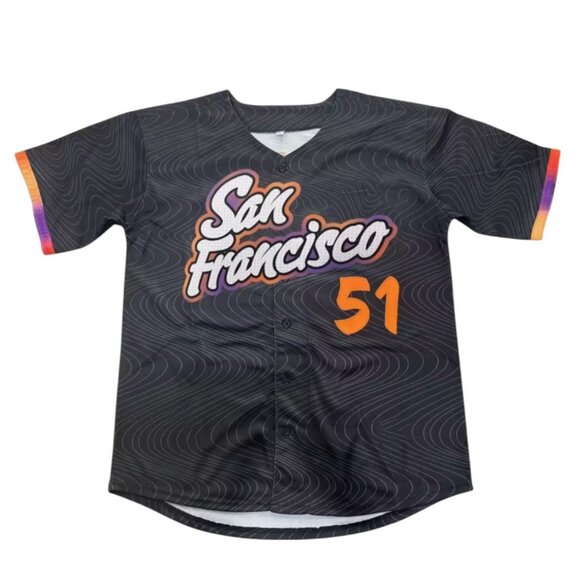 San Francisco Giants Jung Hoo Lee #51 City Connect Baseball Jersey Black - Picture 2 of 8